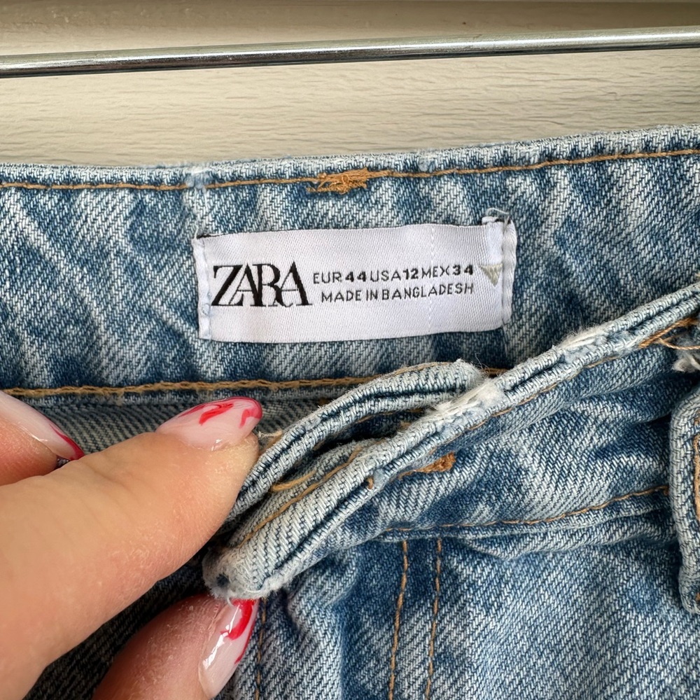 Zara Light Blue Jean Shorts - Picture 2 of 3